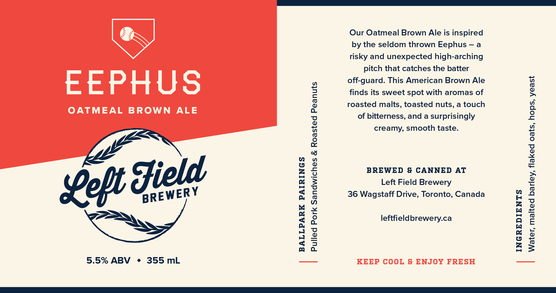 Eephus beer can design.