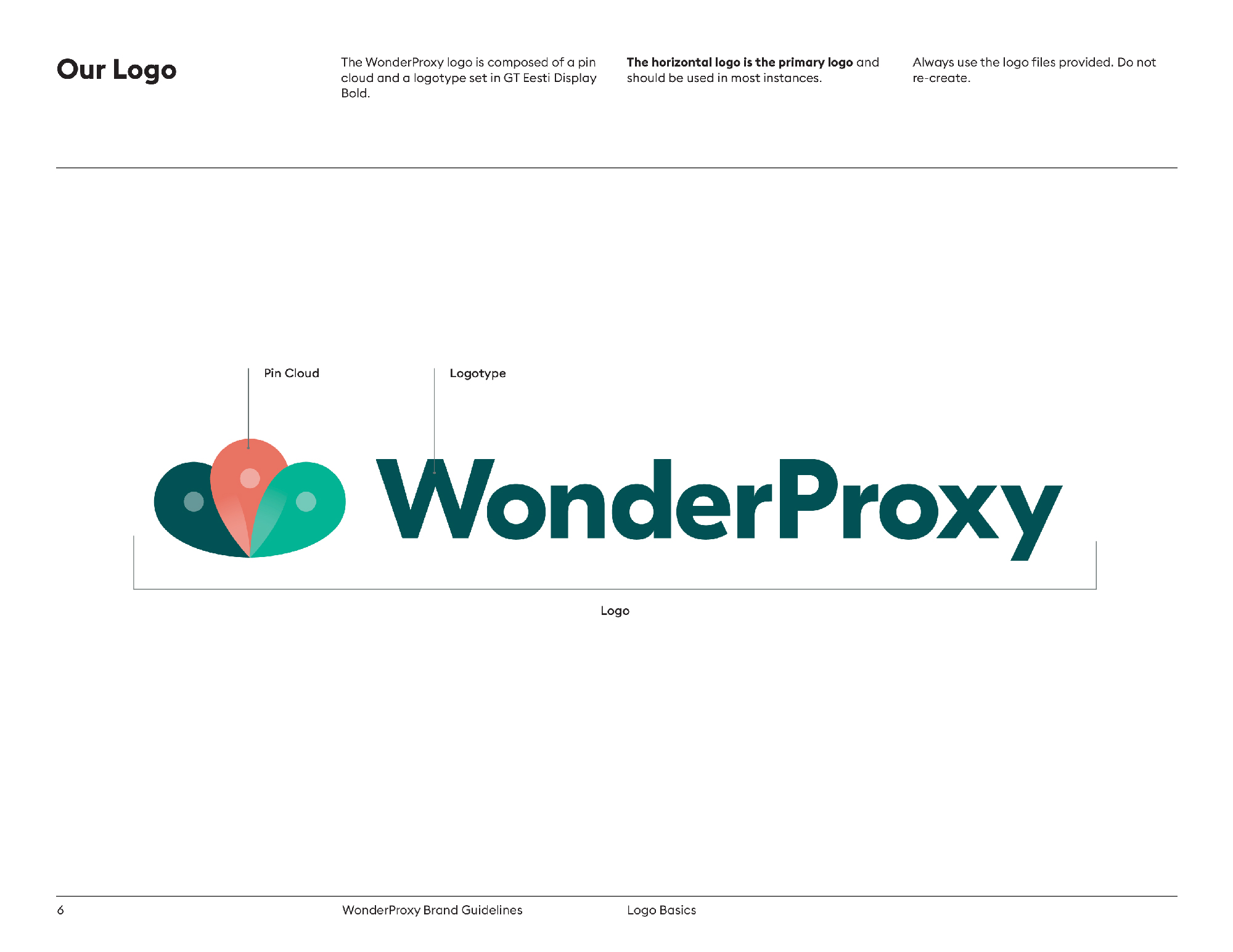 The Wonderproxy logo icon or “pin cloud” as we called it.
